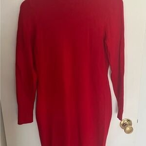 Classic Express Red Long Sleeve Women's Dress